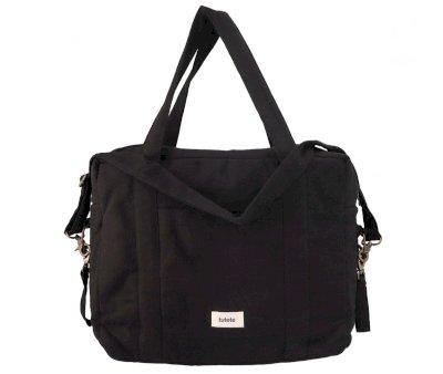 Sac Poussette Bb Cotton Noir Personnalisable