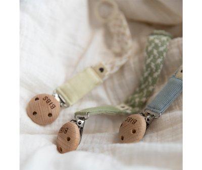Chupetero BIBS Trenzado Ivory/Vanilla