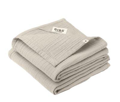 2 lingettes en mousseline BIBS Sand