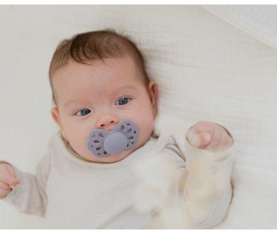 2 Chupetes BIBS Infinity Simtrica Ivory/Blush