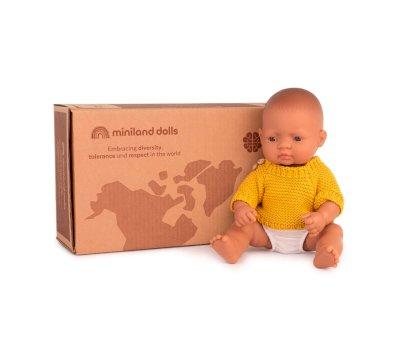 Bambolotto Baby Ispanico 32cm Completo Senape
