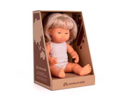 Mueca Sndrome Down Rubia 38 cm