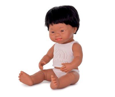 Bambolotto Sindrome di Down Ispanico 38cm