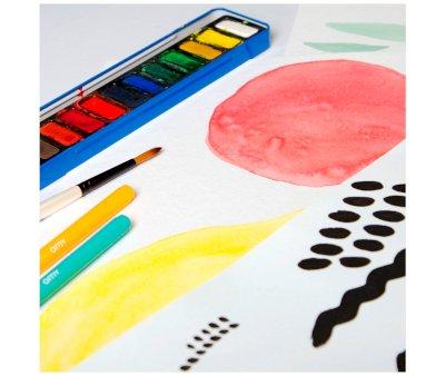 Para a nossa paleta de aquarela de 24 cores