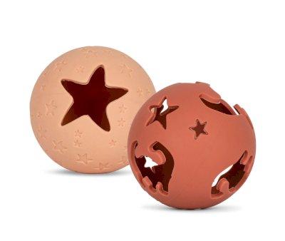2 Dino Quarry Rose Mix Teething Balls