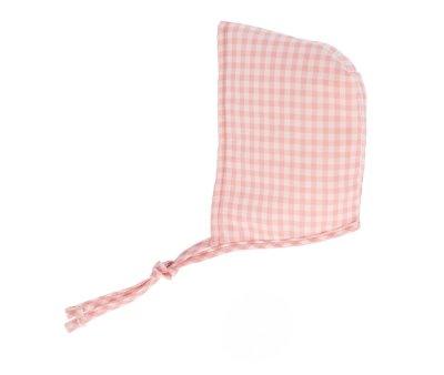Pink Gingham Hat for Doll