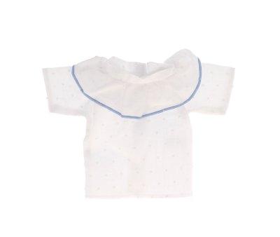Blue Ruffle Plumeti Cutie Shirt for Doll
