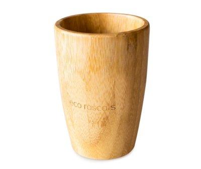 Vaso Bamb Gris con Pajita