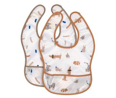 2 Waterproof Bibs Little Mateys Royal Blue