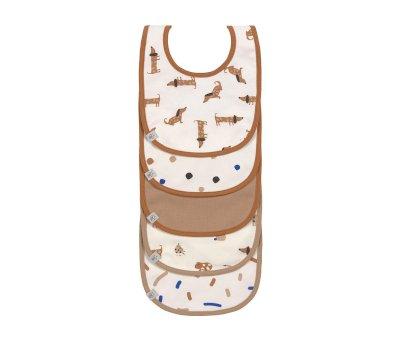 Pack de 5 baberos Impermeables Little Mateys Royal Blue