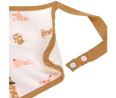 2 Baberos Impermeables Extra Grandes Little Mateys Spicy Orange