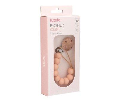 Porta chupeta de silicone Pure Peach