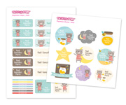 30 Autocollants pour Objets Ours