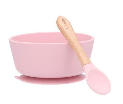 Taa com ventosa + colher Pink
