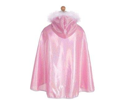 Disfraz Capa Purpurina Rosa 4-6 Aos