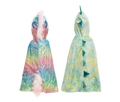Disfraz Capa Reversible Unicornio/Dragn Rainbow 5-6 Aos