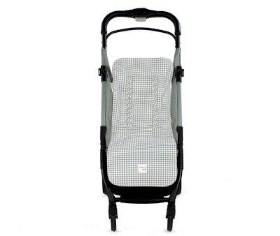 Housse de Poussette I Love Vichy Gris Carreaux