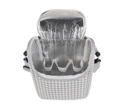 Bolsa Trmica para Biberones I Love Vichy Gris
