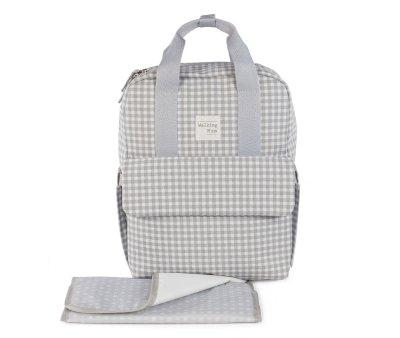 Zaino I Love Vichy Grigio