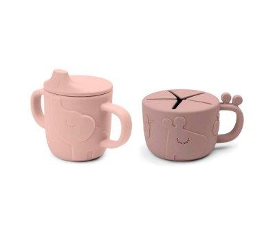 Peekaboo Learning Cup and Snack Dispenser Deer Friends Powder