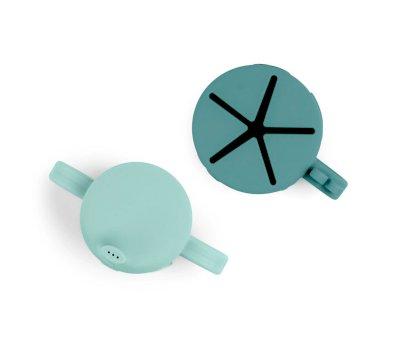 Peekaboo Learning Cup and Snack Dispenser Deer Friends Blue