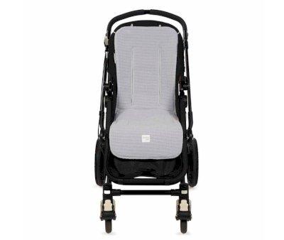 Stroller Cushion I Love Vichy Grey