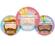 Pack 3 Distintivi Personalizzati Reyes Magos ES