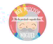 Pack 3 Distintivi Personalizzati Reyes Magos ES