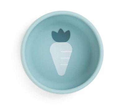 Ma premire vaisselle en silicone bleue