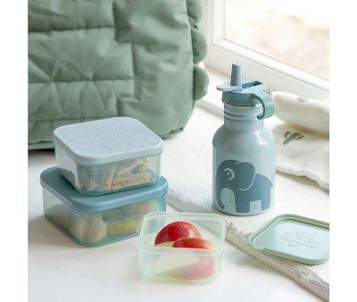 3 Lunch Boxes Deer Friends Blue