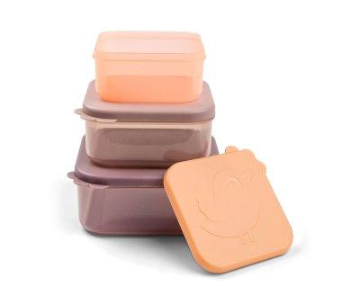 3 Lunch Boxes Deer Friends Powder