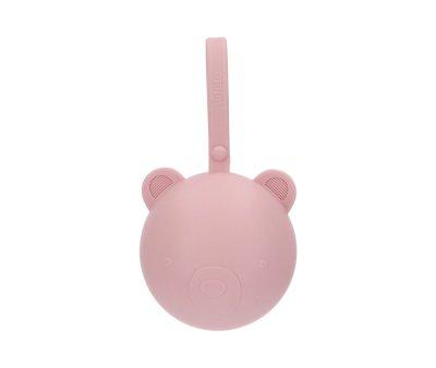 Guarda chupeta Silicone  Bear Pink