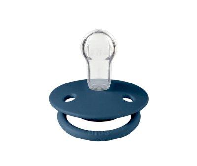 2 Chupetes BIBS De Lux  Dusty Blue/Steel Blue Silicona