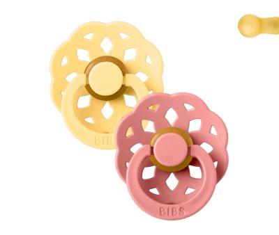2 chupetas BIBS Boheme Butter/Dusty Pink