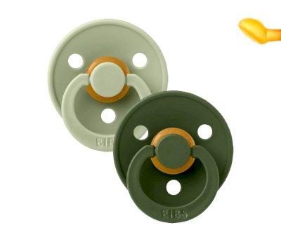 2 Chupetes BIBS Colour Anatmica Sage/Hunter Green