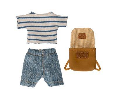 Ropa y Mochila Marrn para Ratn Hermano Mayor