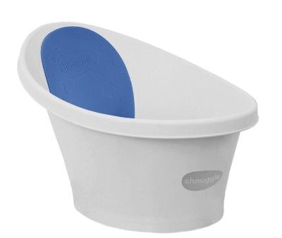 Baera Shnuggle Blanca Respaldo Azul Marino