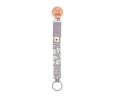 BIBS Liberty Capel Pacifier Clip Fossil Grey