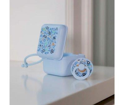 Proteggi Succhietti BIBS Liberty Chamomile Lawn Baby Blue