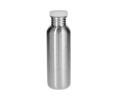 Garrafa de Ao Bsica Branca Personalizvel 750ml