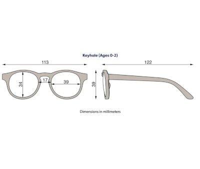 Gafas de Sol Flexibles Keyhole Ballerina Pink (0-24m)