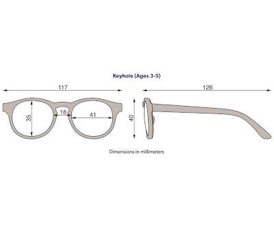 Gafas de Sol Flexibles Keyhole Totally Tortoise (3-5 aos)