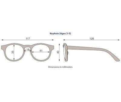 Gafas de Sol Flexibles Keyhole (3-5 aos) Polarizadas Pretty in Pink
