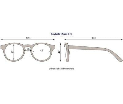 Gafas de Sol Flexibles Keyhole (+6 aos) Polarizadas Seafoam Blue