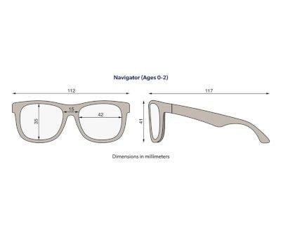 Gafas de Sol Flexibles (0-24m) Navigators Polarizadas Perfectly Papaya