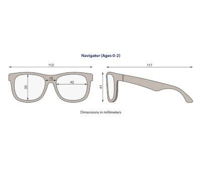 Gafas de Sol Flexibles (0-24m) Navigators Polarizadas Graphite Gray