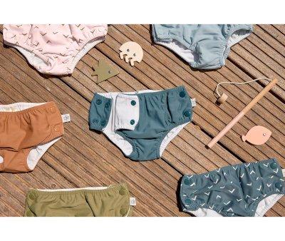 Blue Snap Button Swim Diaper