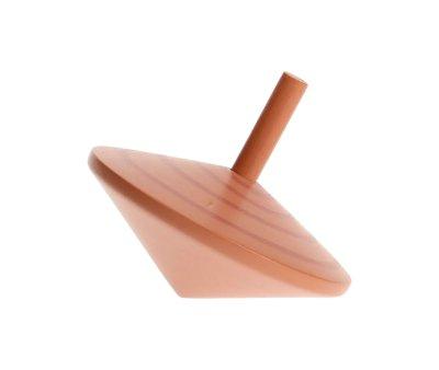 Peonza de Madera Espiral Marrn Claro