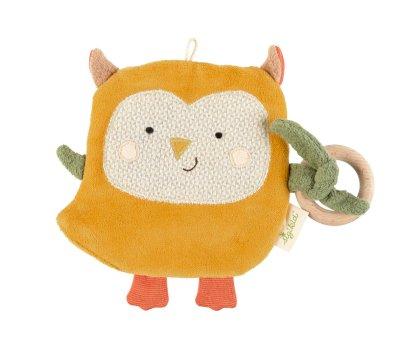 Mini Doudou-Mordedor Owl Green