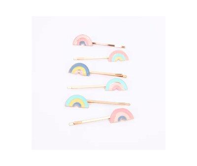 6 Horquillas Rainbow Enamel